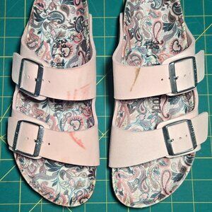 Birkenstock Women's Strappy Light Pink Buckle Sandals Made in Germany Size 39
